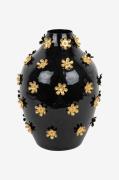 Present Time - Vase Golden Flowers - Sort - Urtepotteskjulere & vaser ...