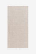 KM Home - Bomuldstæppe Line - Beige - Bomulds- & kludetæpper - - Homer...