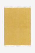 KM Home - Bomuldstæppe Line - Gul - Bomulds- & kludetæpper - - Homeroo...