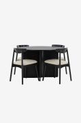 Venture Home - Bord Tyresö med stol Ven - Sort - Spisegrupper - - Home...