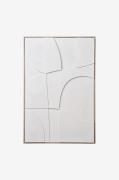 House Nordic - Relief vægdekoration Madeline - Hvid - Billeder - - Hom...