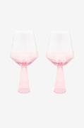 Brut Homeware - Vinglas Claude 2-pak - Rosa - Vinglas - - Homeroom