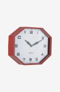 Karlsson - Vægur Modern Factory Octagon - Rød - Vægure og bordure - - ...