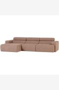 WOOOD - Novi Chaiselong Sofa Venstre - Brun - Sofaer - - Homeroom