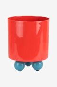 Present Time - Plantekrukke Double Funky Small - Rød - Urtepotteskjule...