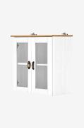 Loft24 - Vægskab Toscana 2 glasdøre - Hvid - Skabe - - Homeroom