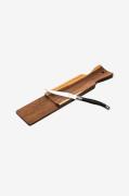 Laguiole Style de Vie - Serveringsbræt til pølser med kniv Set 2 - Sor...
