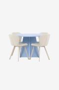 Venture Home - Spisebord Bootcut med Lilja-stol - Beige - Spisegrupper...
