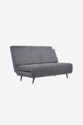 Loft24 - Mallory Daybed med foldbar funktion i fløjl - Grå - Daybeds -...