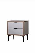 Hanah Home - Natbord Arden - Hvid - Sengeborde - - Homeroom