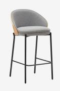 Kave Home - Barstol - eamy 2-pak - Grå - Barstole & -taburetter - - Ho...
