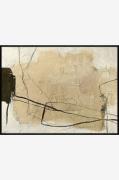 Malerifabrikken - Design Painting / Cloudline / 120x90 Cm / Sort ramme...