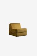 Hanah Home - 1-sædet sovesofa Origami - Gul - Lænestole - - Homeroom