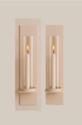 Zelected by Houze - 2-pak væglysestage Brillant - Beige - Lysestager &...