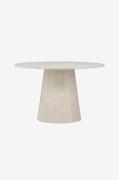 Venture Home - Lanzo rundt spisebord - Beige - Spiseborde - - Homeroom
