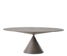 Desalto Clay Bord - Stone Finish - Oval 160x110cm. - D62 COURT GREY