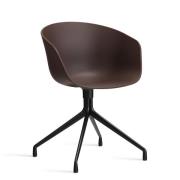 HAY About A Chair - AAC 20 - Sort Drejestel - Raisin