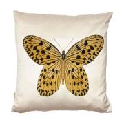 Vanillafly pudebetræk - yellow butterfly - 50x50