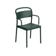 Muuto Linear Steel Armchair - Mørkegrøn