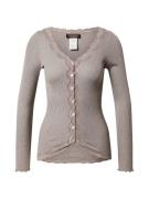 rosemunde Cardigan 'Silk'  brun-meleret