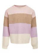 KIDS ONLY Pullover 'Sandy'  creme / brun-meleret / lyselilla / lys pin...