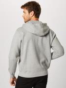 Nike Sportswear Sweatjakke 'Club Fleece'  grå-meleret / hvid