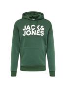 JACK & JONES Sweatshirt  grøn / hvid