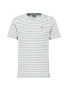 BLEND Bluser & t-shirts 'Dinton'  ecru / lyseblå / blodrød