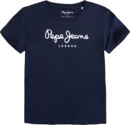 Pepe Jeans Shirts 'Art'  mørkeblå / hvid