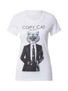 EINSTEIN & NEWTON Shirts 'Copy Cat'  sort / hvid