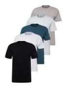 Abercrombie & Fitch Bluser & t-shirts  navy / cyanblå / stone / hvid