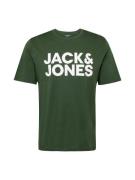 JACK & JONES Bluser & t-shirts  grøn / hvid