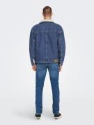 Only & Sons Overgangsjakke 'Rick'  creme / blue denim