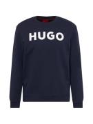 HUGO Sweatshirt 'Dem'  mørkeblå / hvid