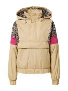 Urban Classics Overgangsjakke  lysebeige / brun / pink / sort