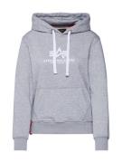 ALPHA INDUSTRIES Sweatshirt  grå-meleret / hvid