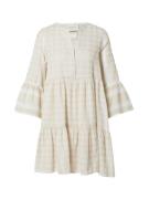 Summery Copenhagen Kjole 'Julia'  lysebeige / hvid