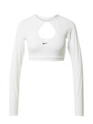 NIKE Funktionsbluse  sort / hvid