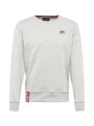 ALPHA INDUSTRIES Sweatshirt  grå-meleret / sort