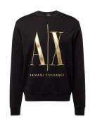 ARMANI EXCHANGE Sweatshirt  guld / sort