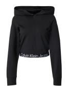 Calvin Klein Jeans Sweatshirt 'Milano'  sort / hvid