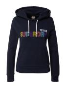 Superdry Sweatshirt  navy / lyseblå / gul / lyselilla