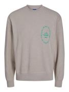 JACK & JONES Sweatshirt  grå / jade