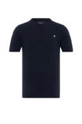 DENIM CULTURE Bluser & t-shirts 'GRAHAM'  navy / hvid