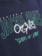 Jack & Jones Junior Sweatshirt 'Tribeca'  mørkeblå / jade / hvid
