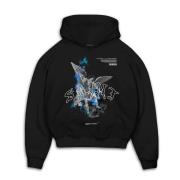 MJ Gonzales Sweatshirt 'SAINT V.1'  blå / grå / sort / hvid