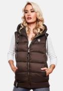 NAVAHOO Vest 'Kassidy'  choko / sort / hvid