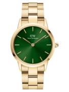 Daniel Wellington Analogt ur 'Iconic Link Emerald G Green'  guld / græ...