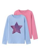 NAME IT Bluser & t-shirts  blå / lilla / pink / sølv
