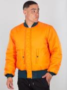 ALPHA INDUSTRIES Overgangsjakke 'MA-1'  navy / orange / rød / hvid